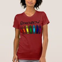 Rainbow Crayons, Colors of the Rainbow t-shirts