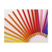 Rainbow Crayons Post Cards