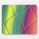 Rainbow Criss Cross Abstract Art Mousepad