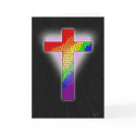 Rainbow Cross Greeting Card