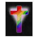 Rainbow Cross Print