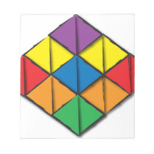Rainbow Cube Note Pad
