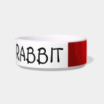 rainbow customizable rabbit feeding bowl cat water bowls