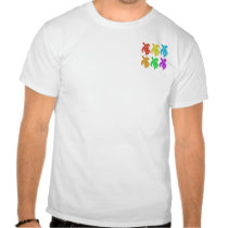 Rainbow Cutout Turtles 2-Sided Shirts