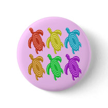 Rainbow Cutout Turtles Buttons