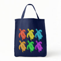Rainbow Cutout Turtles Dark Bags