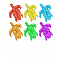 Rainbow Cutout Turtles Dark Shirts