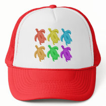 Rainbow Cutout Turtles Hats