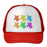 Rainbow Cutout Turtles Hats
