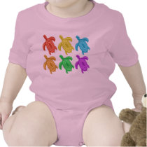 Rainbow Cutout Turtles Infant Creeper