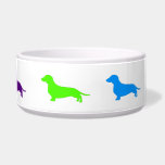 Rainbow Dachshund bowl Dog Food Bowls