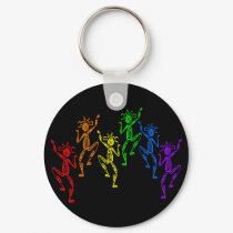 Rainbow Dancers keychains