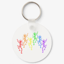 Rainbow Dancers keychains