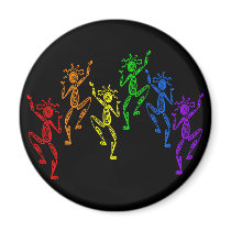 Rainbow Dancers magnets
