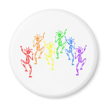 Rainbow Dancers magnets