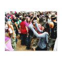 Rainbow Dancing Postcard