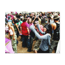 Rainbow Dancing Postcard
