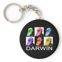 Rainbow Darwin keychain