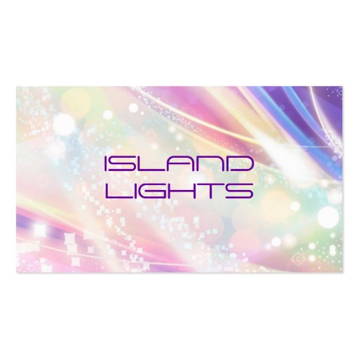 rainbow dazzle business card templates (front side)