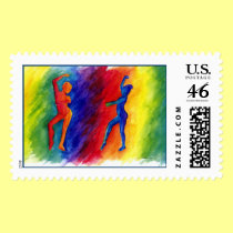 Rainbow Degas Stamp stamps