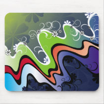 rainbow design mousepads