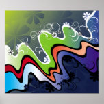 rainbow design poster