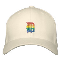 Rainbow Detroit Hat embroidered hats by Amy2102 Rainbow Detroit Hat embroidered hats