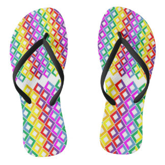 rainbow flip flops with diamonds