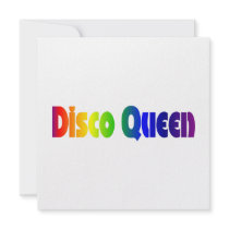 Rainbow Disco Queen Invites