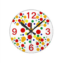 Rainbow Dots Clock wall clocks