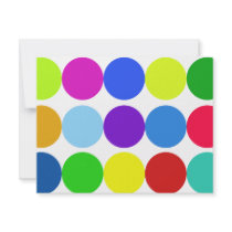 RAINBOW DOTS INVITES