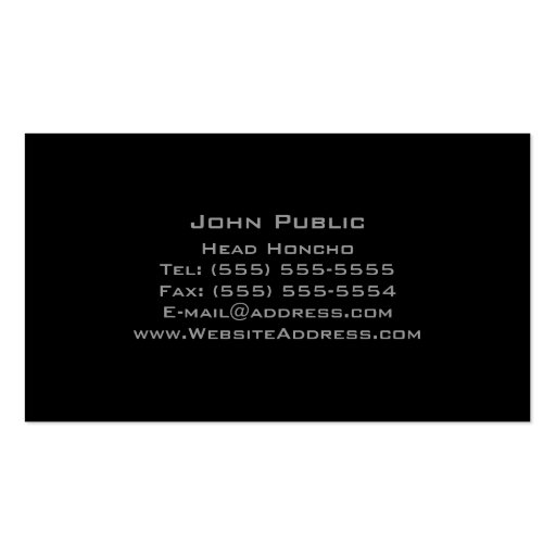 Rainbow Dots on Black Business Cards (back side)