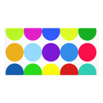 RAINBOW DOTS PHOTO CARD