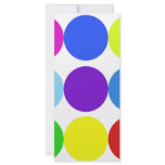 RAINBOW DOTS RACK CARD