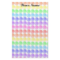 rainbow dots custom stationery