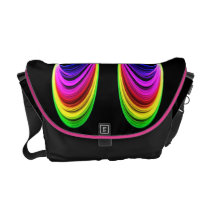 Rainbow Double Rickshaw Messenger Bag