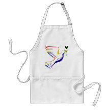 Rainbow Dove Apron