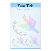 Rainbow Dove Peace Stationery
