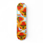 Rainbow Dragon Face Custom Skate Board