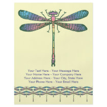 Rainbow Dragonfly Personalized Flyer