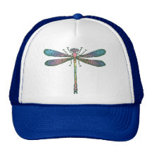 Rainbow Dragonfly Mesh Hats