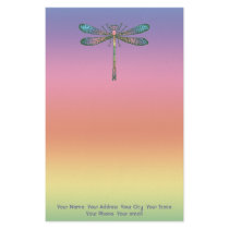 Rainbow Dragonfly stationery