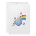 Rainbow drops personalized invitation