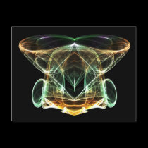 Rainbow Dual Fractal Postcard