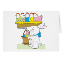 Rainbow Easter Chickens Cards