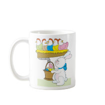 Rainbow Easter Chickens Coffee Mug