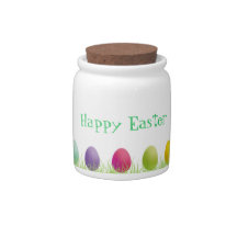 Rainbow Easter Egg Candy Jars