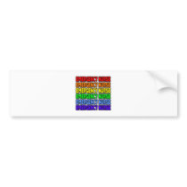 Rainbow Emergency Nurse Bumper Sticker
