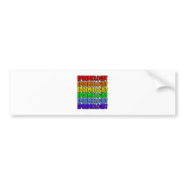 Rainbow Epidemiologist Bumper Sticker