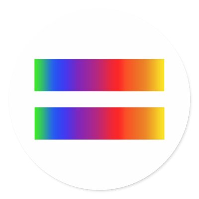 Rainbow Equal Stickers by JaZilla